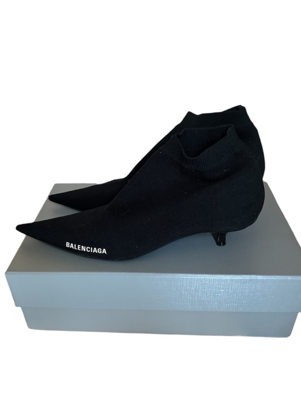 Balenciaga Knife knit Logo boots RETAIL 1,195 - Picture 2 of 11